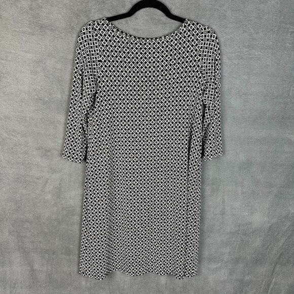 J Jill Wearever Collection Dress Womens Extra Small Petite Black Preppy Comfort - Picture 1 of 12